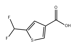 3-Thiophenecarboxylic acid, 5-(difluoromethyl)- Structure