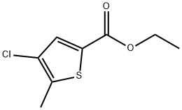 2-Thiophenecarboxylic acid, 4-chloro-5-methyl-, ethyl ester 구조식 이미지
