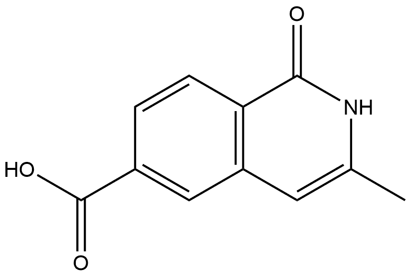 3-Methyl-1-oxo-1,2-dihydroisoquinoline-6-carboxylic acid Structure
