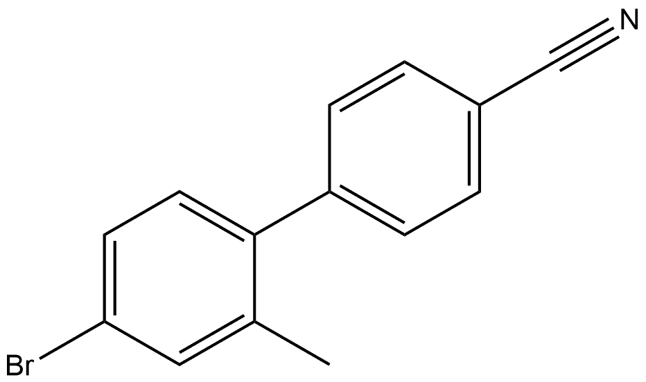 4'-Bromo-2'-methyl[1,1'-biphenyl]-4-carbonitrile Structure