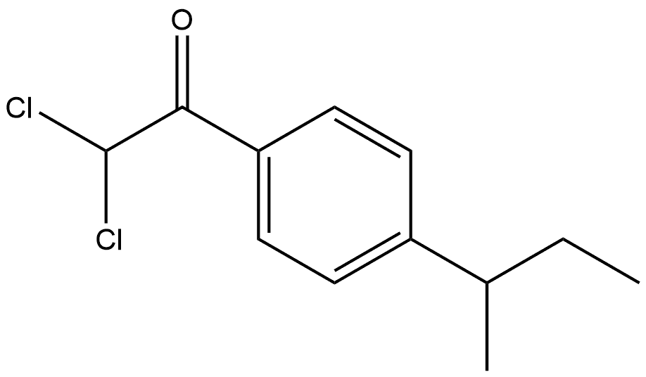 1-(4-(sec-butyl)phenyl)-2,2-dichloroethanone Structure