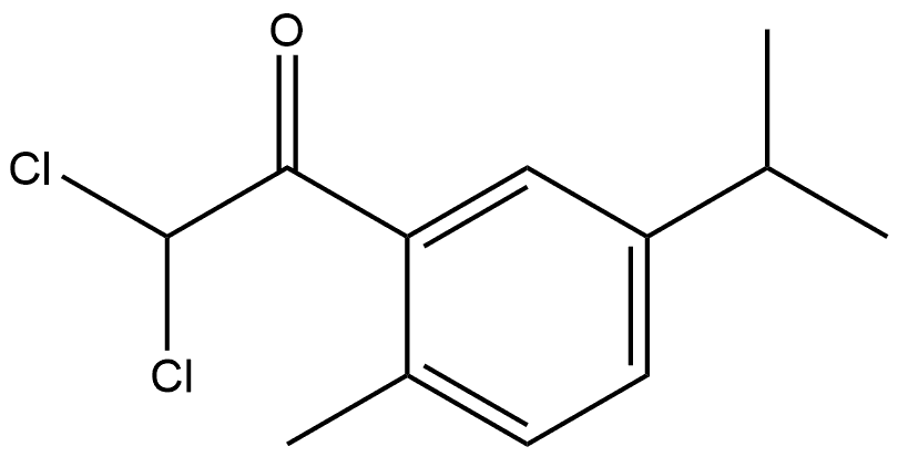 2,2-dichloro-1-(5-isopropyl-2-methylphenyl)ethanone Structure