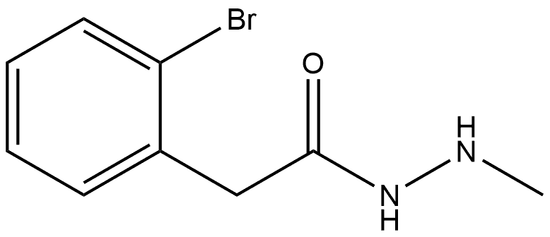 2-Bromobenzeneacetic acid 2-methylhydrazide Structure