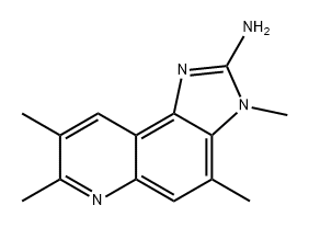 3H-Imidazo[4,5-f]quinolin-2-amine, 3,4,7,8-tetramethyl- 구조식 이미지