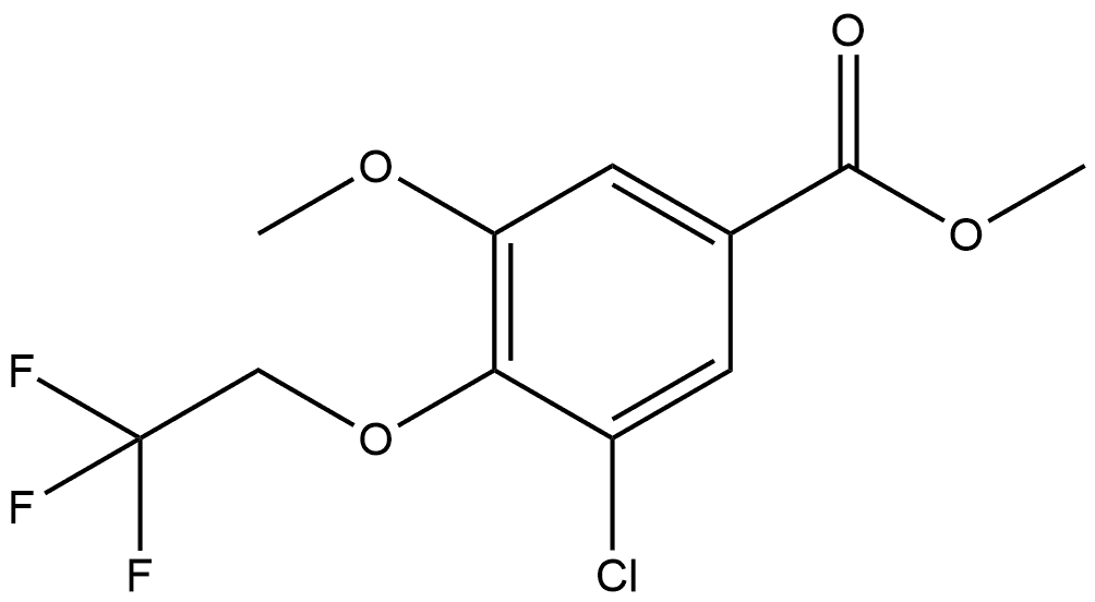 Methyl 3-chloro-5-methoxy-4-(2,2,2-trifluoroethoxy)benzoate Structure