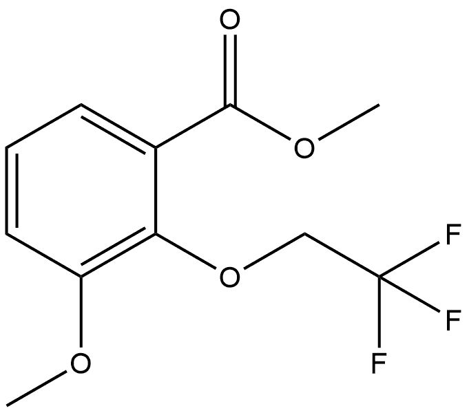 Methyl 3-methoxy-2-(2,2,2-trifluoroethoxy)benzoate Structure