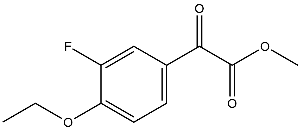 Methyl 4-ethoxy-3-fluoro-α-oxobenzeneacetate Structure