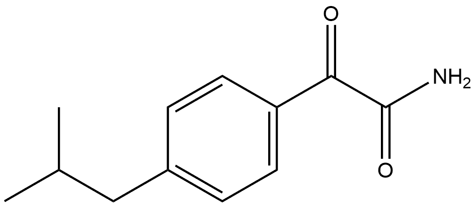 4-(2-Methylpropyl)-α-oxobenzeneacetamide Structure