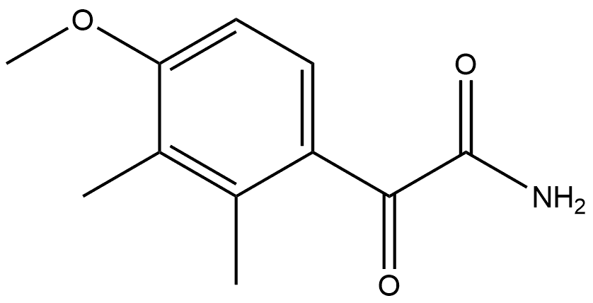 4-Methoxy-2,3-dimethyl-α-oxobenzeneacetamide Structure