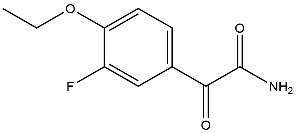 4-Ethoxy-3-fluoro-α-oxobenzeneacetamide Structure