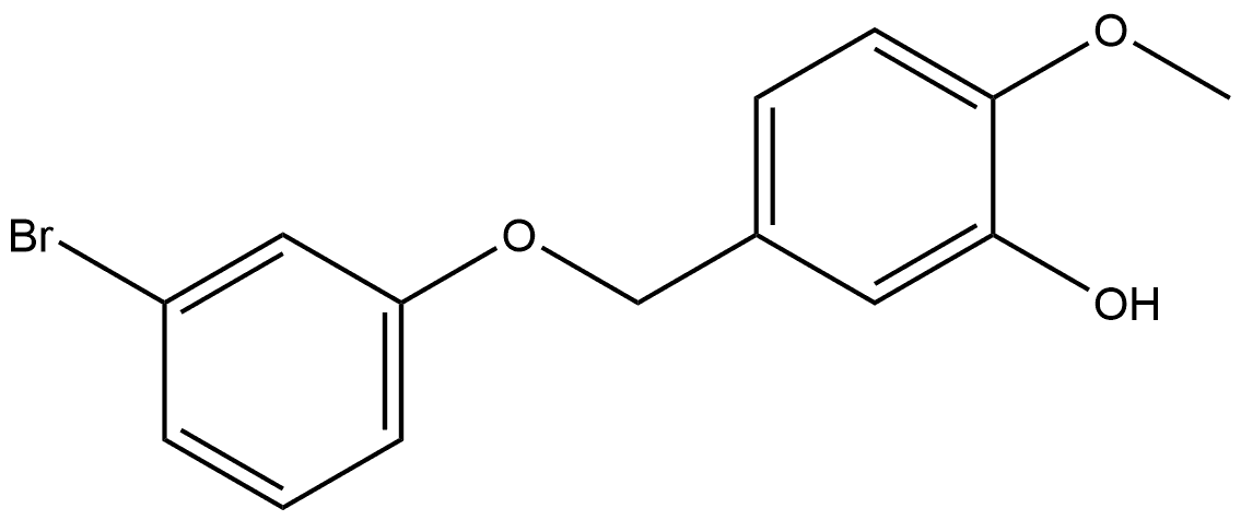 5-[(3-Bromophenoxy)methyl]-2-methoxyphenol Structure