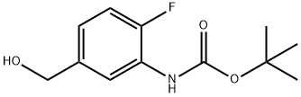 1,1-Dimethylethyl N-[2-fluoro-5-(hydroxymethyl)phenyl]carbamate Structure