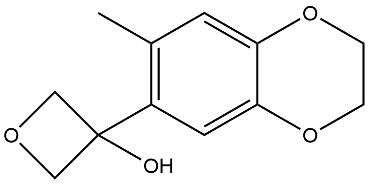 3-(2,3-Dihydro-7-methyl-1,4-benzodioxin-6-yl)-3-oxetanol Structure