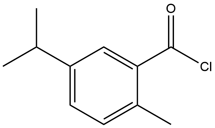 2-Methyl-5-(1-methylethyl)benzoyl chloride Structure