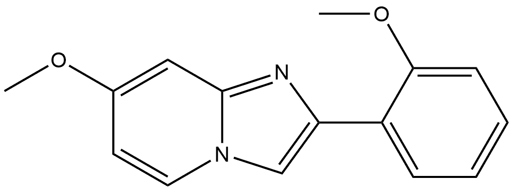 7-Methoxy-2-(2-methoxyphenyl)imidazo[1,2-a]pyridine Structure