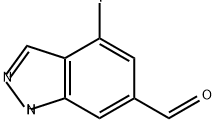 1H-Indazole-6-carboxaldehyde, 4-fluoro- Structure