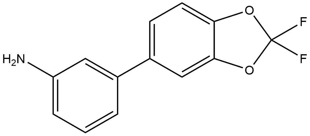 3-(2,2-Difluoro-1,3-benzodioxol-5-yl)benzenamine Structure