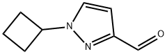 1-cyclobutyl-1h-pyrazole-3-carbaldehyde Structure