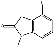 2H-Indol-2-one, 4-fluoro-1,3-dihydro-1-methyl- 구조식 이미지