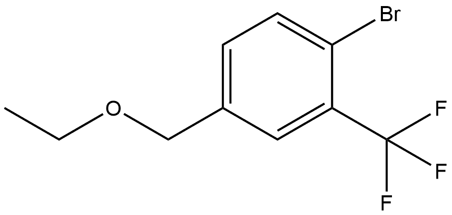 1-Bromo-4-(ethoxymethyl)-2-(trifluoromethyl)benzene Structure