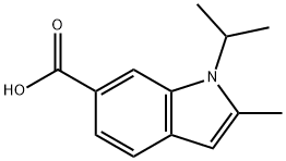 1H-Indole-6-carboxylic acid, 2-methyl-1-(1-methylethyl)- Structure