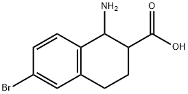 1-amino-6-bromo-1,2,3,4-tetrahydronaphthalene-2-carboxylic acid Structure