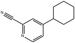 4-Cyclohexylpyridine-2-carbonitrile Structure