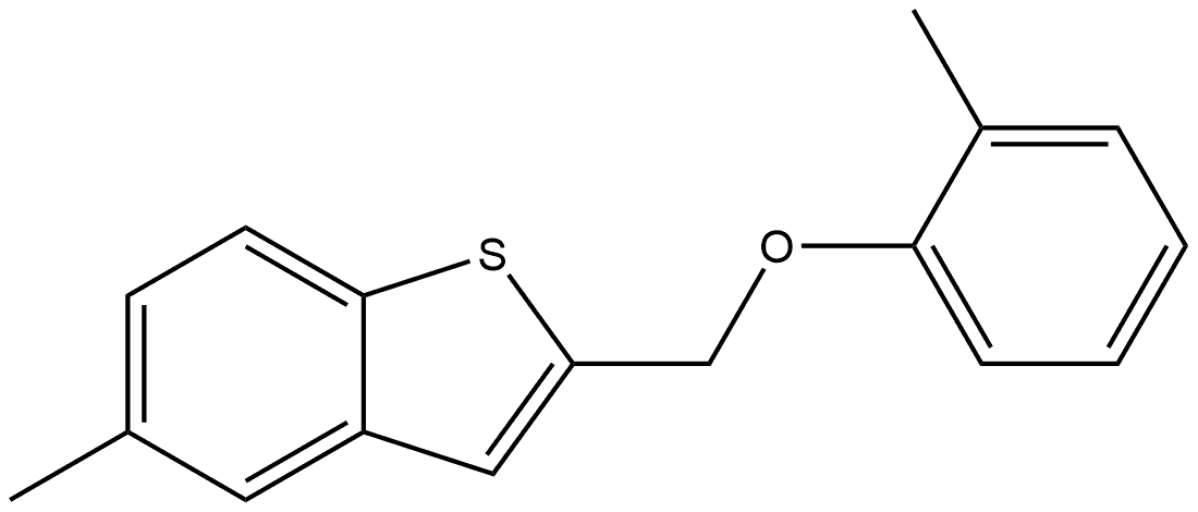 5-Methyl-2-[(2-methylphenoxy)methyl]benzo[b]thiophene Structure