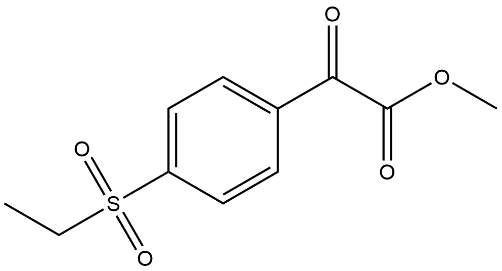 Methyl 4-(ethylsulfonyl)-α-oxobenzeneacetate Structure