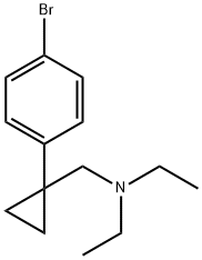N-((1-(4-bromophenyl)cyclopropyl)methyl)-N-ethylethanamine Structure
