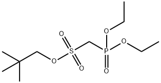 Methanesulfonic acid, 1-(diethoxyphosphinyl)-, 2,2-dimethylpropyl ester Structure