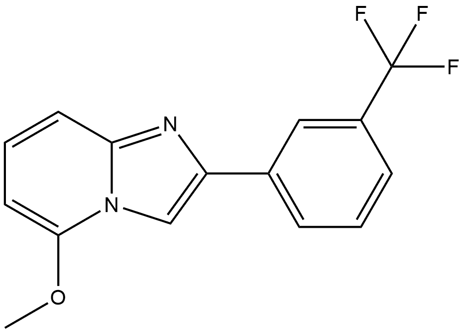 5-Methoxy-2-[3-(trifluoromethyl)phenyl]imidazo[1,2-a]pyridine Structure