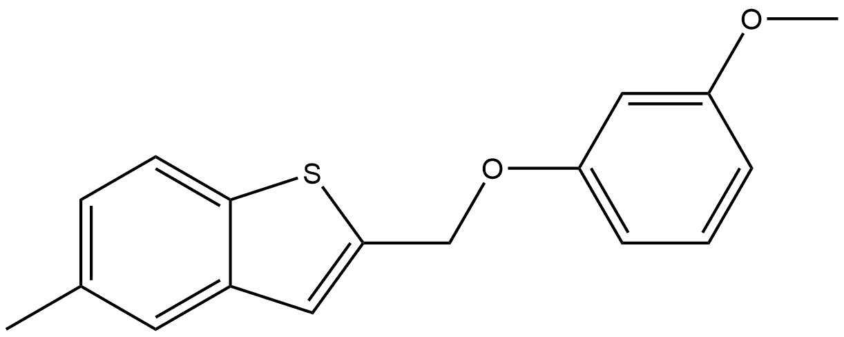 2-[(3-Methoxyphenoxy)methyl]-5-methylbenzo[b]thiophene Structure