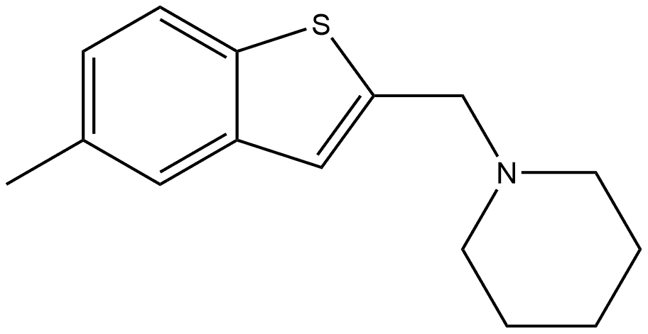 1-[(5-Methylbenzo[b]thien-2-yl)methyl]piperidine 구조식 이미지