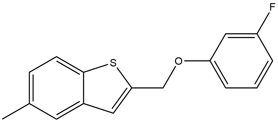 2-[(3-Fluorophenoxy)methyl]-5-methylbenzo[b]thiophene Structure