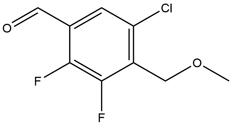 5-chloro-2,3-difluoro-4-(methoxymethyl)benzaldehyde Structure