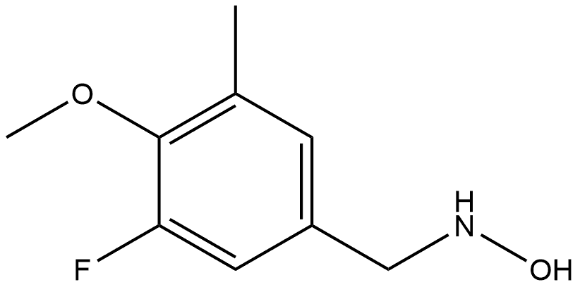 3-Fluoro-N-hydroxy-4-methoxy-5-methylbenzenemethanamine Structure