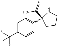 Proline, 2-[4-(trifluoromethyl)phenyl]- Structure