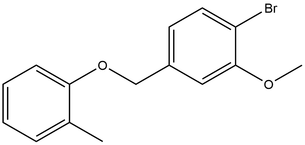 1-Bromo-2-methoxy-4-[(2-methylphenoxy)methyl]benzene Structure