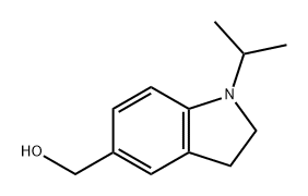 1H-Indole-5-methanol, 2,3-dihydro-1-(1-methylethyl)- Structure