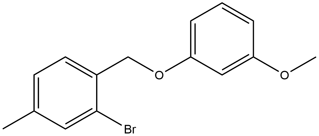 2-Bromo-1-[(3-methoxyphenoxy)methyl]-4-methylbenzene Structure