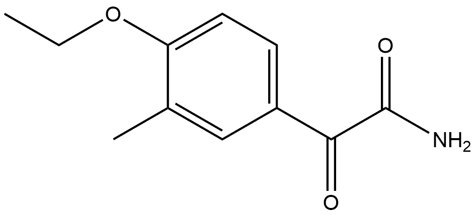 4-Ethoxy-3-methyl-α-oxobenzeneacetamide Structure