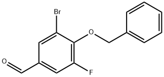 4-(Benzyloxy)-3-bromo-5-fluorobenzaldehyde Structure