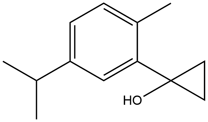 1-[2-Methyl-5-(1-methylethyl)phenyl]cyclopropanol Structure