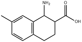 1-amino-7-methyl-1,2,3,4-tetrahydronaphthalene-2-carboxylic acid Structure