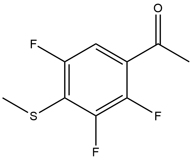 1-[2,3,5-Trifluoro-4-(methylthio)phenyl]ethanone Structure