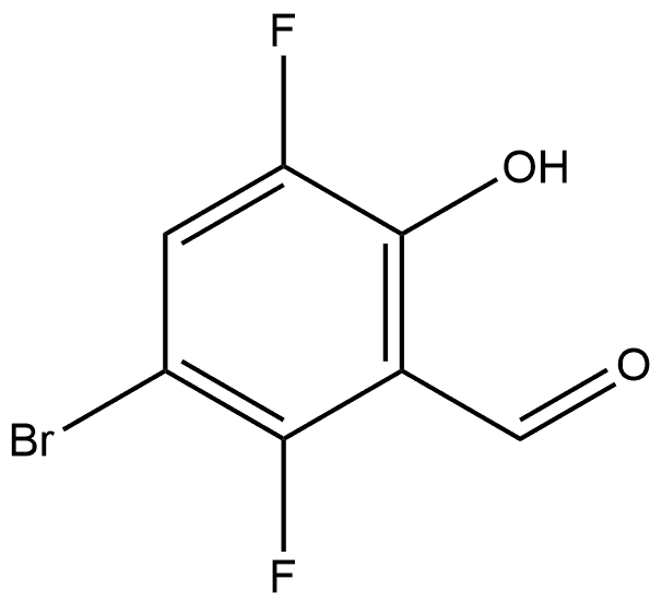 3-Bromo-2,5-difluoro-6-hydroxybenzaldehyde Structure