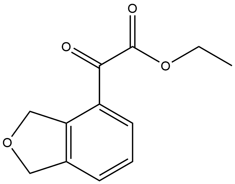 Ethyl 1,3-dihydro-α-oxo-4-isobenzofuranacetate Structure