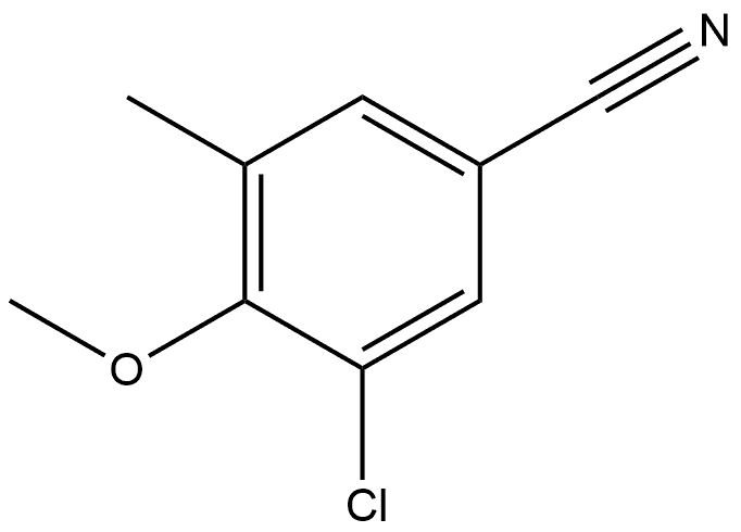 3-Chloro-4-methoxy-5-methylbenzonitrile Structure