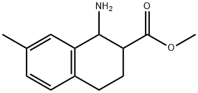 methyl 1-amino-7-methyl-1,2,3,4-tetrahydronaphthalene-2-carboxylate 구조식 이미지